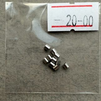 Кримпи для затиску троса, форма циліндр, родування по латуні, відтінок срібла
.
Розмір 3 мм
.
Ціна 20 грн - 10 шт упак
.