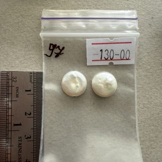 Перли Монета номер 97, 10 мм, з наскрізним отвором, відтінок айворі (під піні 05 мм завтовшки)