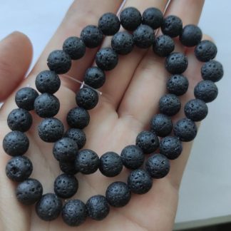 Вулканічна лава, чорна матова
.
Розмір 8 мм , довжина 39 мм 
.
Ціна за низку