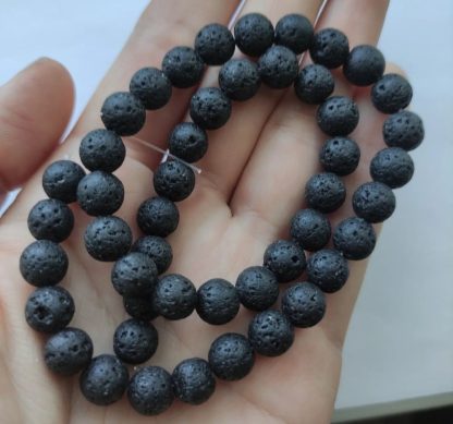 Вулканічна лава, чорна матова
.
Розмір 8 мм , довжина 39 мм 
.
Ціна за низку