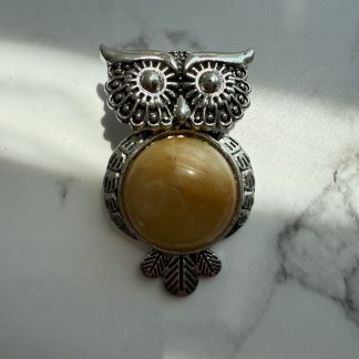 Підвіс Сова з кабашоном, цинковий сплав. жовтий агат
.
Розмір 27/45 мм
.
Ціна за шт