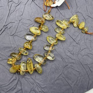 Намистини Цитрин, галтовка
.
Розмір 8-12 мм , 20 см нитка
.
Ціна за нитку