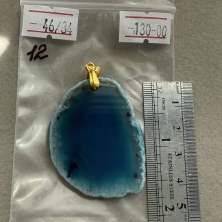 Підвіс Крапля 12, тонований агат. Має бейл з петлею, відтінок світле лимонне золото, сталь
.
Розмір 46/34 мм 
.
Ціна за шт