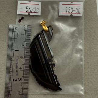 Підвіс Крапля 8, тонований агат. Має бейл з петлею, відтінок світле лимонне золото, сталь
.
Розмір 56/23 мм 
.
Ціна за шт