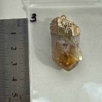 Підвіс кулон Цитрин, номер 3, з петлею. 
Заміри на фото. 
.
Ціна за штуку