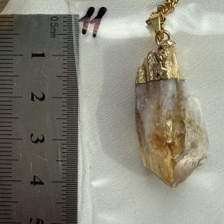 Підвіс кулон Цитрин, номер 11, з петлею. 
Заміри на фото. 
.
Ціна за штуку