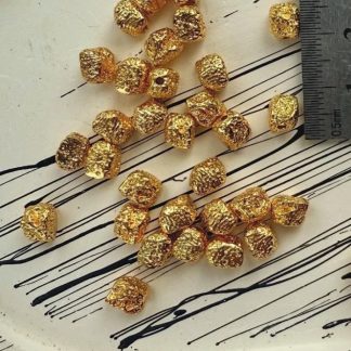 Намистини Метеорит, позолота по латуні, відтінок лимонне золото
.
Розмір 5/7 мм 
.
Ціна за шт