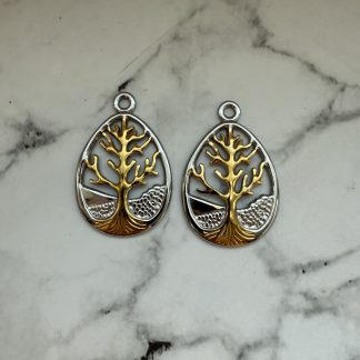 Підвіс дерево, bicolor, нержавіюча сталь. 
.
Розмір 36/24 см
.
Ціна за шт