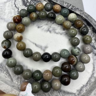 Намистини Океанічна Яшма, форма куля гладка. 
.
Розмір 8 мм, довжина 40 см. 
.
Ціна за нитку
.