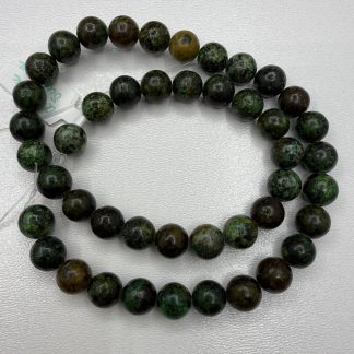 Намистини Африканська бірюза, форма куля гладка. 
.
Розмір 8 мм, довжина 38 см. 
.
Ціна за нитку.