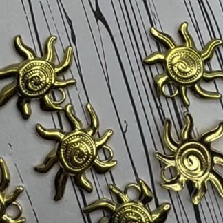 Підвіс Коловорот, нерж сталь, відтінок тепле золото
.
Розмір 21/18 мм 
.
Ціна за шт