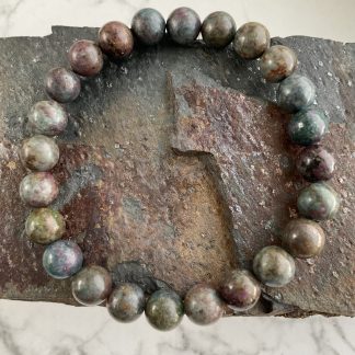 Браслет Сапфір- рубін, форма куля, гладка.
Розмір намистини 8мм, розмір 17,5см обхвату.
Ціна за шт