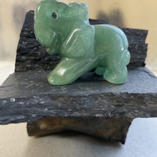Фігурка Слон, зелений авантюрин.Розмір 3-3,5 см.