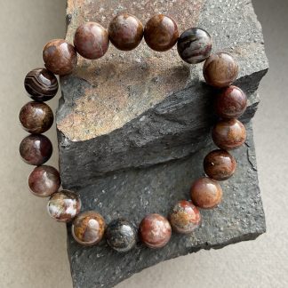 Браслет Пітерсіт, форма куля гладка .
Розмір намистини 10мм, розмір 17см обхвату.
Ціна за шт.