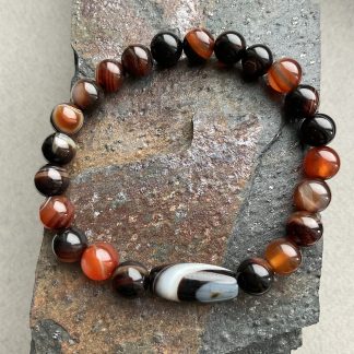 Браслет Онікс, форма кругла, гладка.
Розмір намистини 8мм, розмір 17см обхвату.
Ціна за шт.