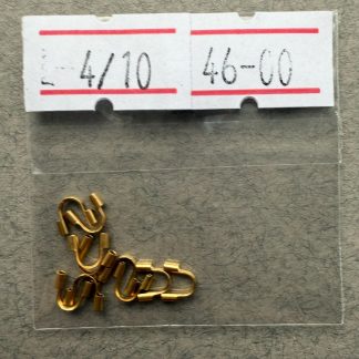 Протектор обжимний (для троса, ліски), 5*4 мм, позолота по нержавіючій сталі, відтінок тепле жовте золото