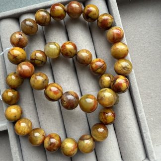 Браслет Пітерсіт, Фенікс Намібія
.
Розмір, 11 мм куля, 17 см обхват руки
.
Ціна за шт